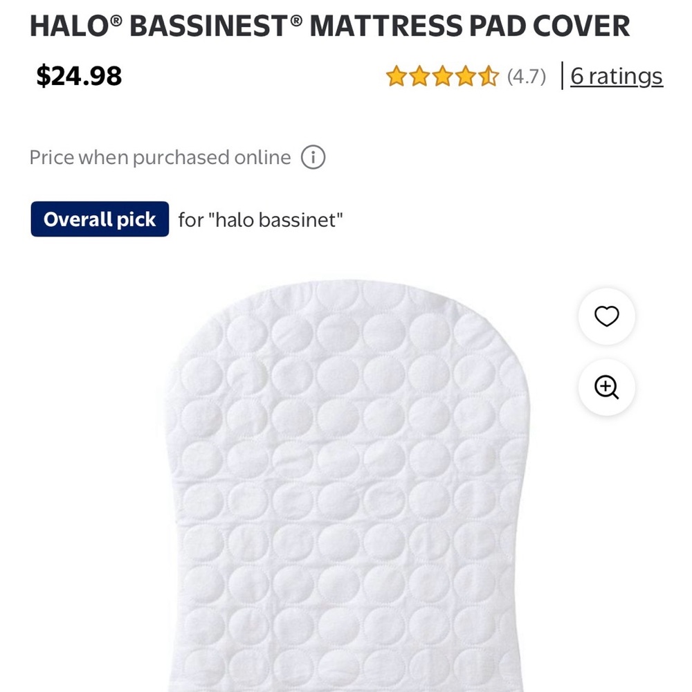 HALO bassinet mattress protectors - 2!
